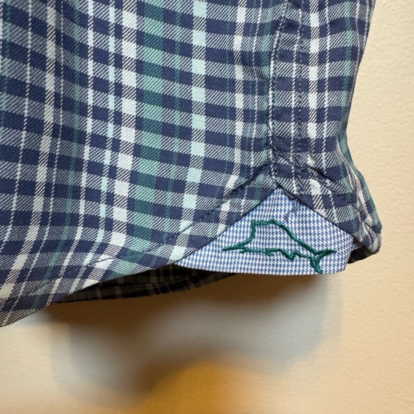 Tommy Bahama Men’s XL Lazlo Lux Blue and White Stripes Woven Silk Blend Shirt - Picture 7 of 10